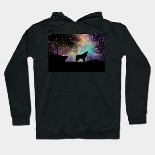 Galaxy wolf Hoodie